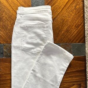 Lee Slim Straight Leg White Jeans